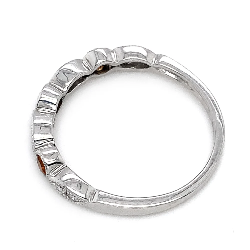 Citrine & Diamond Stackable Band - Image 4