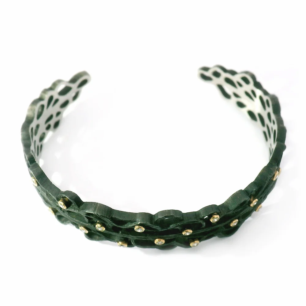Cobalt Chrome & Diamond Bracelet - "Shadow" - Image 5