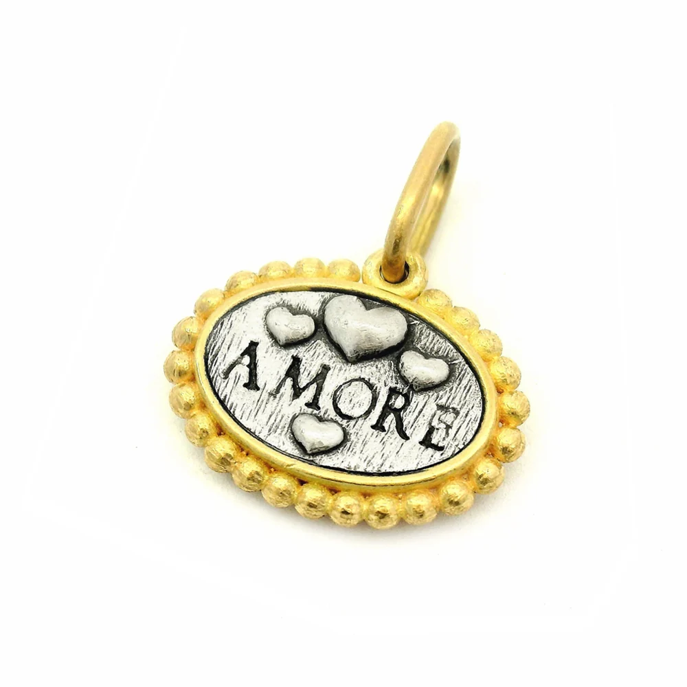 Diamond Dog Bone Charm - "Amore" - Image 2