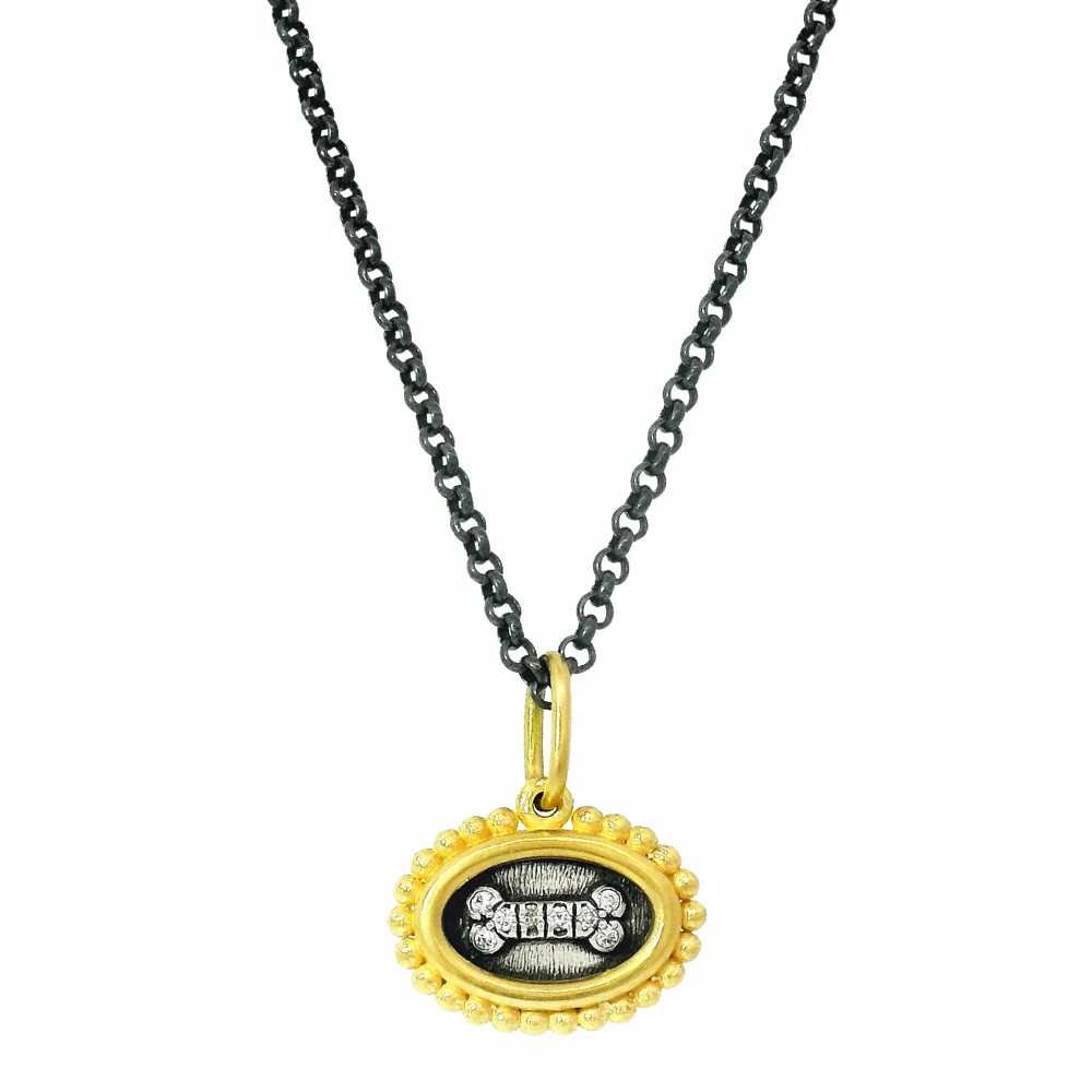 Diamond Dog Bone Charm - "Amore" - Image 3