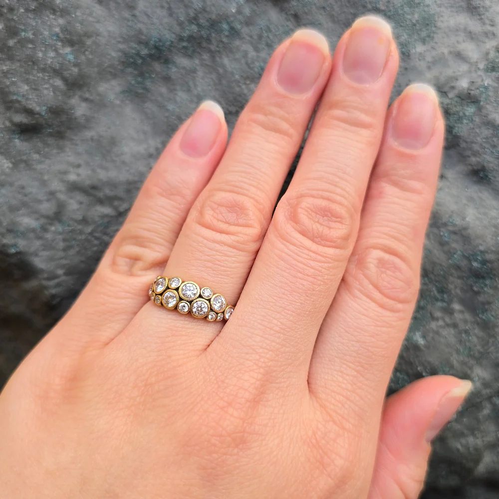 Diamond & Yellow Gold Ring - "The Orchard" - Image 2