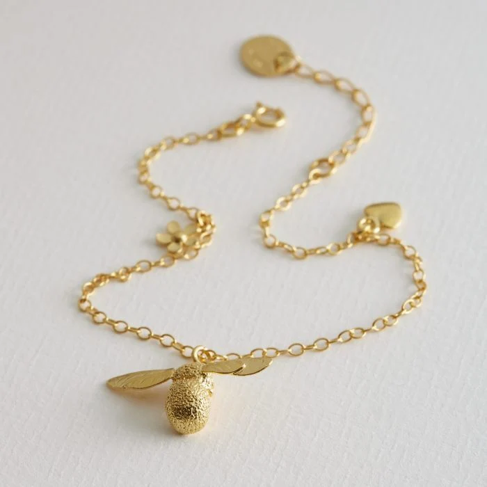 Gold Vermeil Bracelet - "Baby Bee" - Image 2