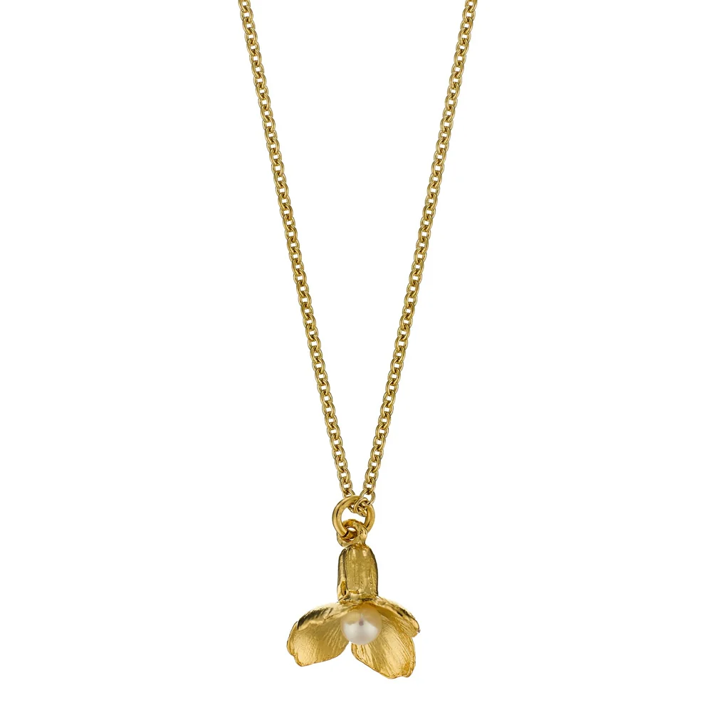 Gold Vermeil & Pearl Necklace - "Cuckoo Flower"