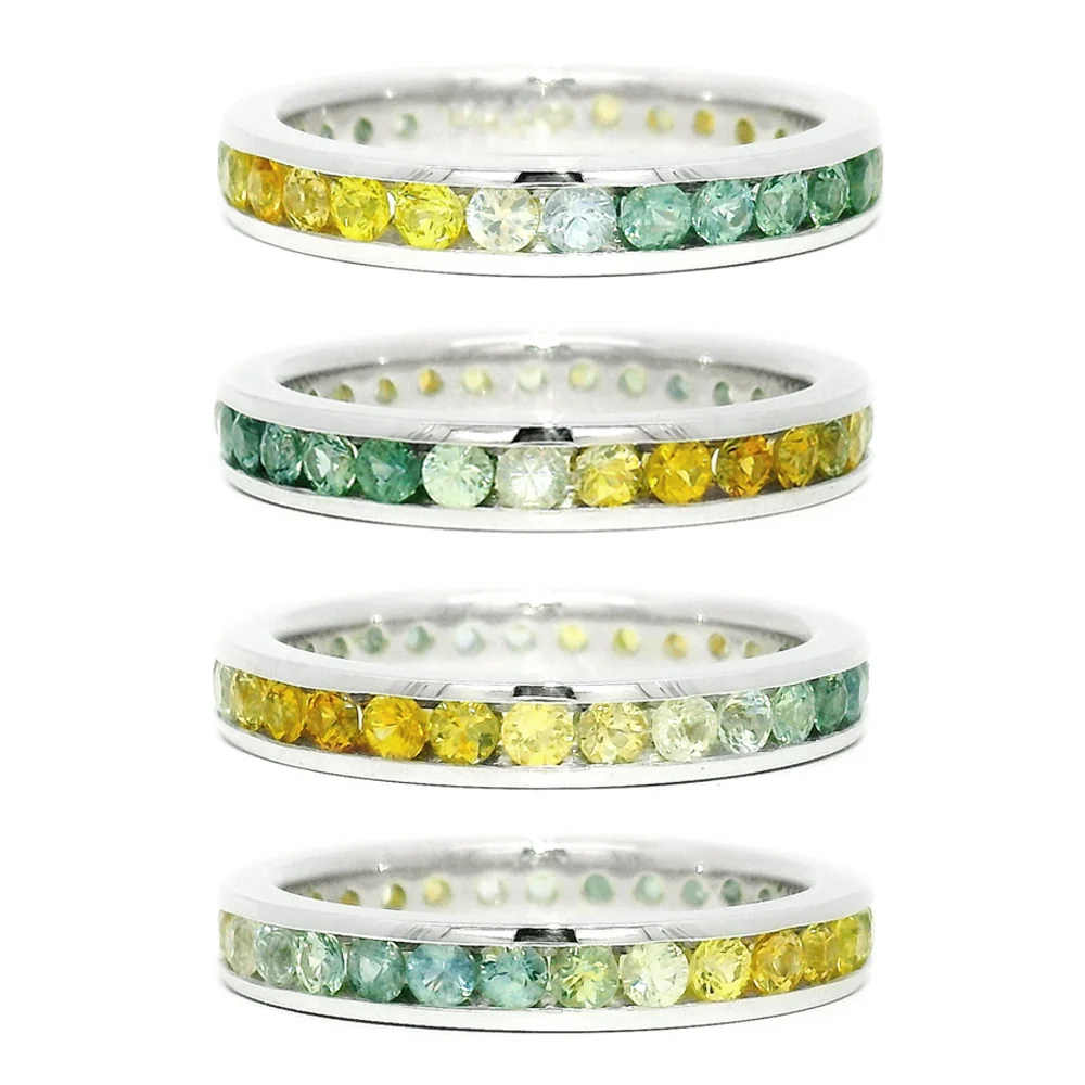Montana Sapphire Eternity Band - "Meadow" - Image 5