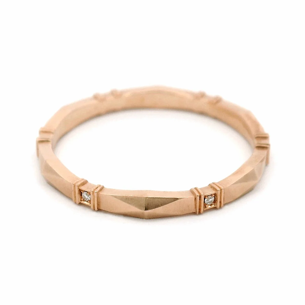 Diamond Weding Band - "Viola" - Image 4