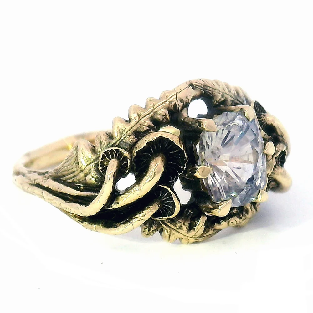 Unheated Lilac Montana Sapphire Ring - "Mushroom Oasis" - Image 2
