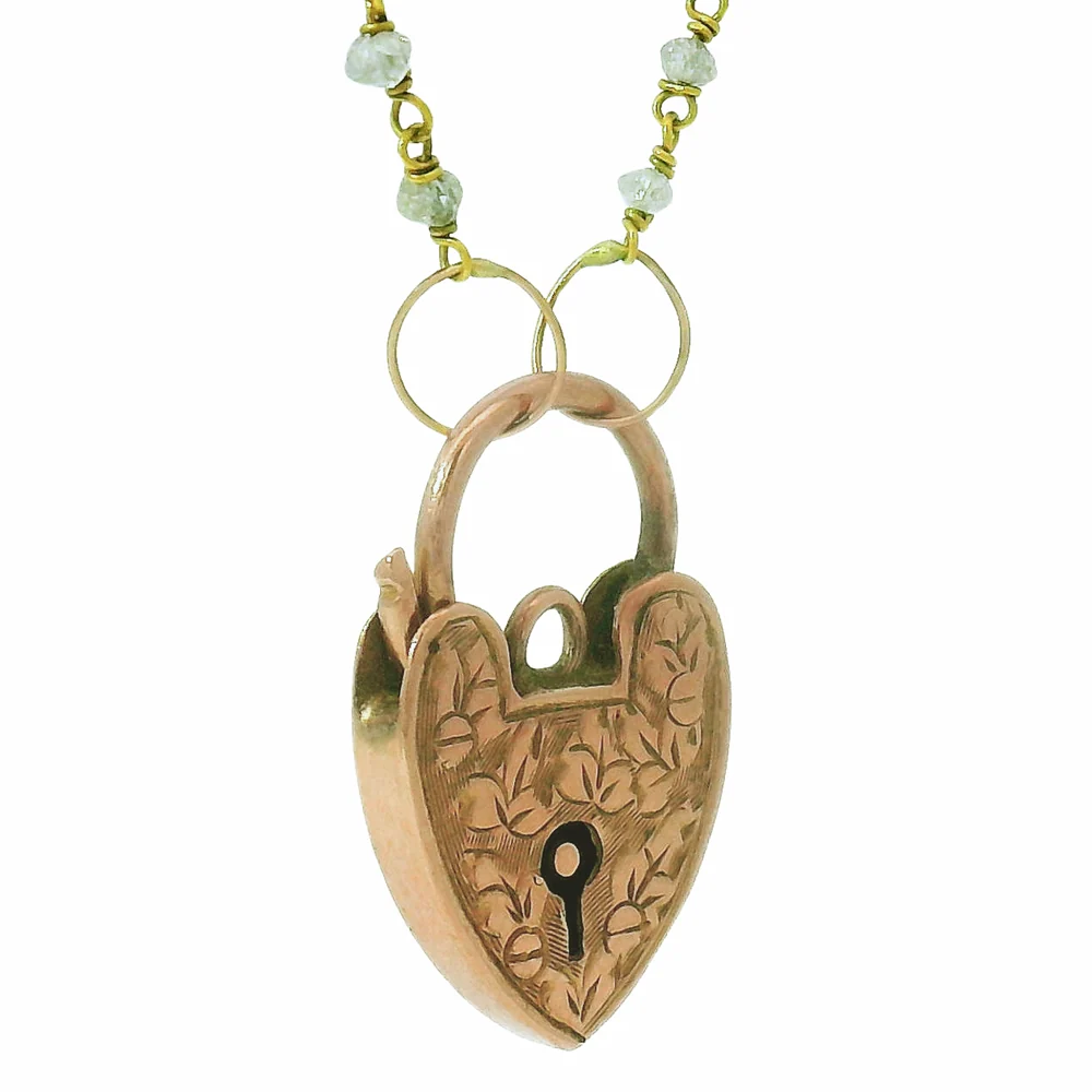 Edwardian Vintage Heart Clasp Necklace - "Treasured Heart" - Image 3