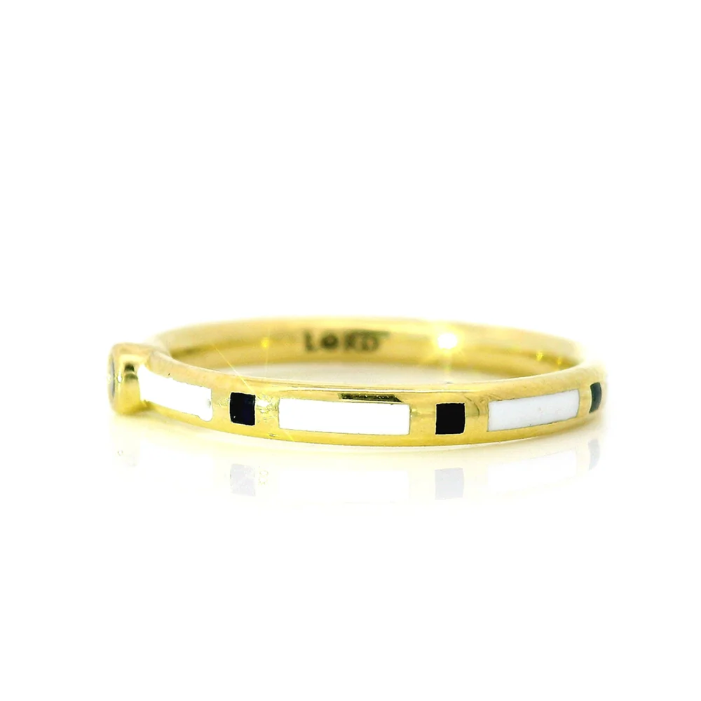 Yogo Sapphire & Enamel Band - "Rock Candy" - Image 3